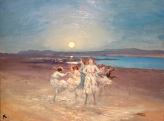 Children Dancing on the Strand by George William Russell