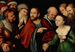 Christ and the Adulteress by Lucas Cranach the Elder