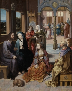 Christ’s Second Visit to the House of Mary and Martha by Cornelis Engebrechtsz