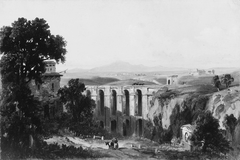 Civita Castellana and Mount Soracte, 1852 by William Thompson Russell Smith