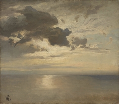 Cloud Study over the Sea by Hans Gude