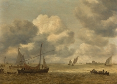 Coastal Vessels in a Choppy Sea by Jan van Goyen