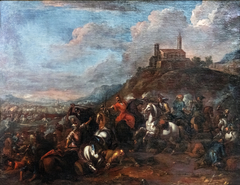 Combat between Christians and Turks by Joseph Parrocel