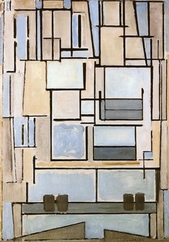 Composition No.VI, Composition 9 (Blue Façade) by Piet Mondrian