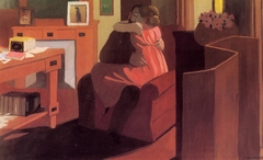 Couple dans un intérieur by Félix Vallotton