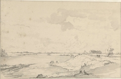 De Rijn bij Rhenen by Jan Hulswit