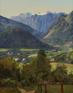 Der Dachstein vom Sophien-Doppelblick bei Ischl by Ferdinand Georg Waldmüller