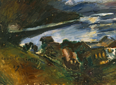 Der Walchensee bei Mondschein by Lovis Corinth