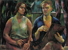 Double Portrait (The Artist and his Wife) by Vilmos Aba-Novák