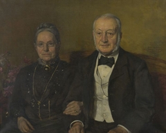 Dubbelportret Ludwig August Eberhardt Suermondt (1834-1925) en Hendrika Adriana Kolff (1835-1927) by Willem Bastiaan Tholen