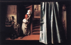 Eavesdropper with a Scolding Woman by Nicolaes Maes