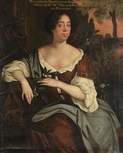 Elizabeth Browne, Lady Throckmorton by follower of Sir Peter Lely