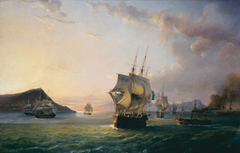 Entrée de la rade de Toulon by Pierre-Julien Gilbert