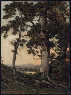 Evening at Saint-Privé by Henri Harpignies