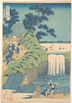 Fall of Aoiga Oka, Yedo by Katsushika Hokusai