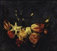 Festoon of flowers by Daniel Seghers