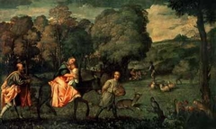 Flight into Egypt by Titian