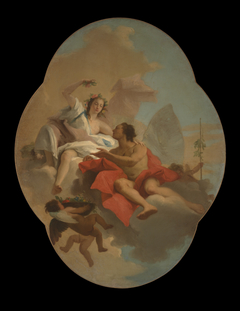 Flora and Zephyr by Giovanni Domenico Tiepolo