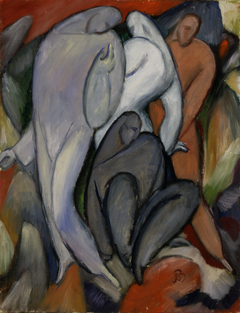 Four Pierrots by Albert Bloch