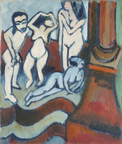 Four Wooden Sculptures/Ice Skater by Ernst Ludwig Kirchner