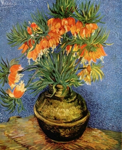 Fritillaires in a Copper Vase by Vincent van Gogh