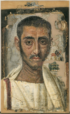 Funeral portrait of a man by Anonymous