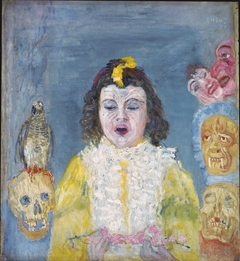 Girl with Masks (Communion) by James Ensor