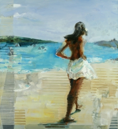 Gosia at the Sea by Michael Azgour