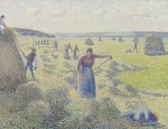 Haymaking, Éragny by Camille Pissarro