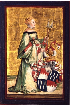 Heilige Ursula mit dem Wappen der Schenken von Limburg by Master of Meßkirch