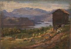 Hjelle in Valdres by Johann Siegwald Dahl