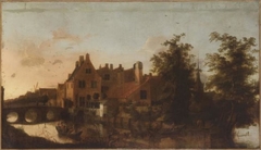 Houses beside a Canal by Pieter Jansz van Asch