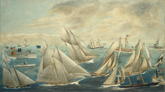 Imaginary Regatta of America's Cup Winners by American 19th Century