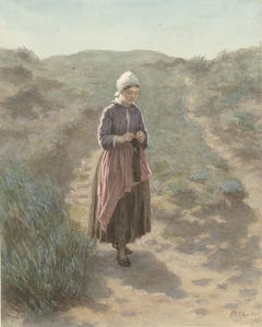 In de duinen te Zandvoort by David Adolph Constant Artz