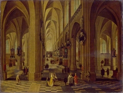 Interior of Antwerp Cathedral by Pieter Neefs the Elder