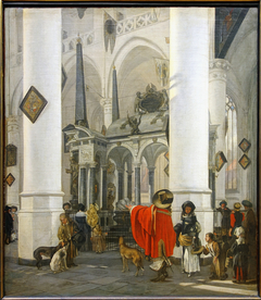 Interior of the Church in Delft with the Tomb of William the Silent by Emanuel de Witte