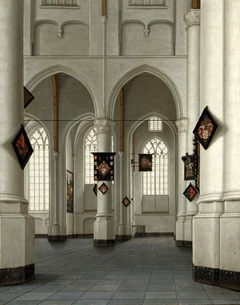 Interior of the St Laurenskerk in Rotterdam by Anthonie de Lorme