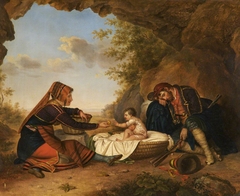 Italian Peasant Scene by Italian School