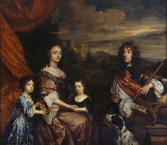 James II, when Duke of York with Anne Hyde, Princess Mary, later Mary II and Princess Anne by Peter Lely