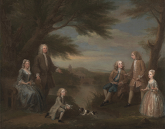 John and Elizabeth Jeffreys and Their Children by William Hogarth