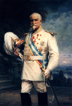 Juan Mariano de Goyeneche y Gamio III conde de Guaqui con uniforme de caballero de la Orden de Santiago by Daniel Hernández Morillo