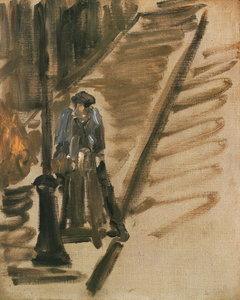 Knife Grinder, Rue Mosnier by Edouard Manet