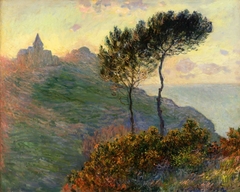 L'église de Varengeville à contre-jour by Claude Monet