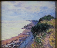 La falaise de Penarth, le soir, temps orageux by Alfred Sisley