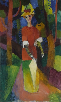 Lady in a Park by August Macke