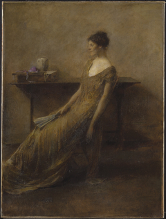 Lady in Gold by Thomas Wilmer Dewing