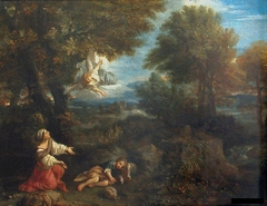 Landscape with Agar and the Angel by Pier Francesco Mola