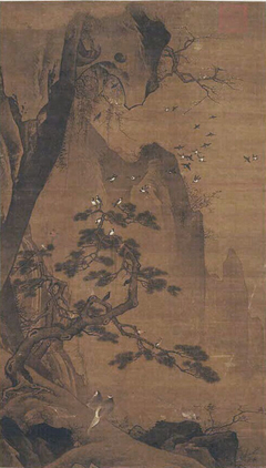 Landscape with Birds by Anonymous