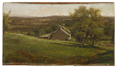 Landscape with Farmhouse by George Inness