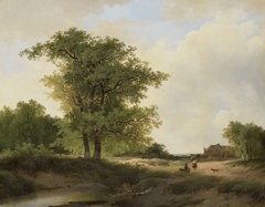 Landscape with Farmstead by Johannes Warnardus Bilders